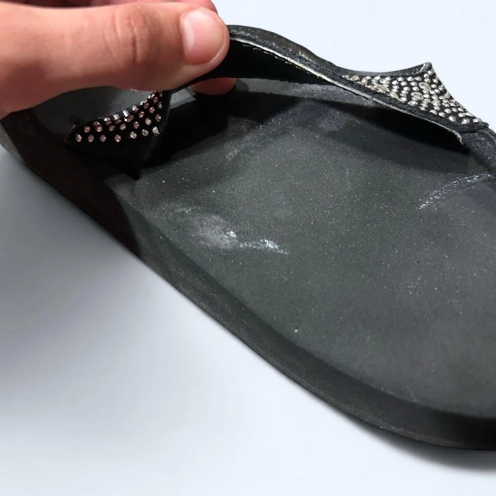 Grunge Black Rhinestone Platform Sandals by Yellow Box! - Picture 4 of 8